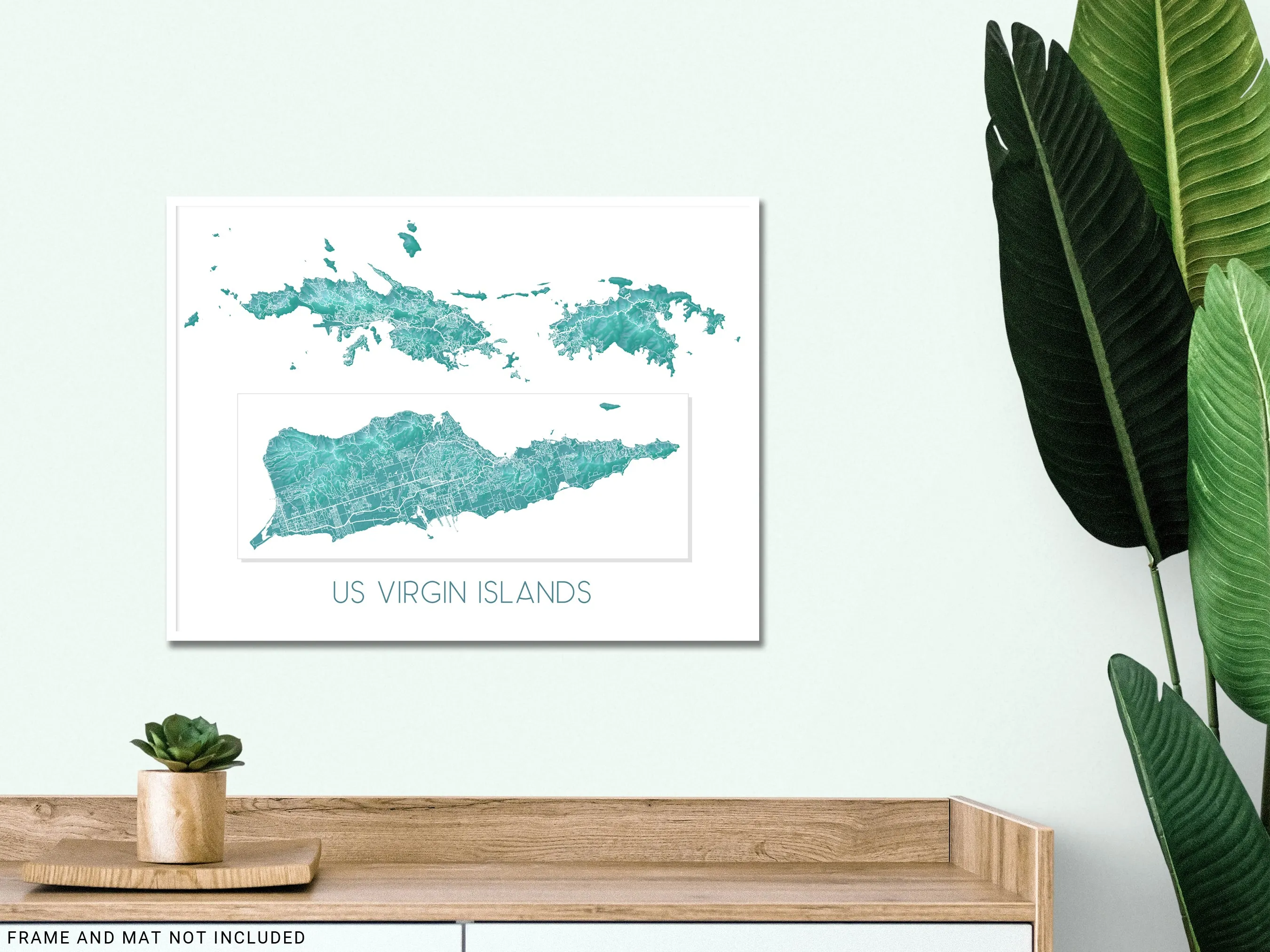US Virgin Islands Map, Turquoise USVI Maps, St John St Croix St Thomas