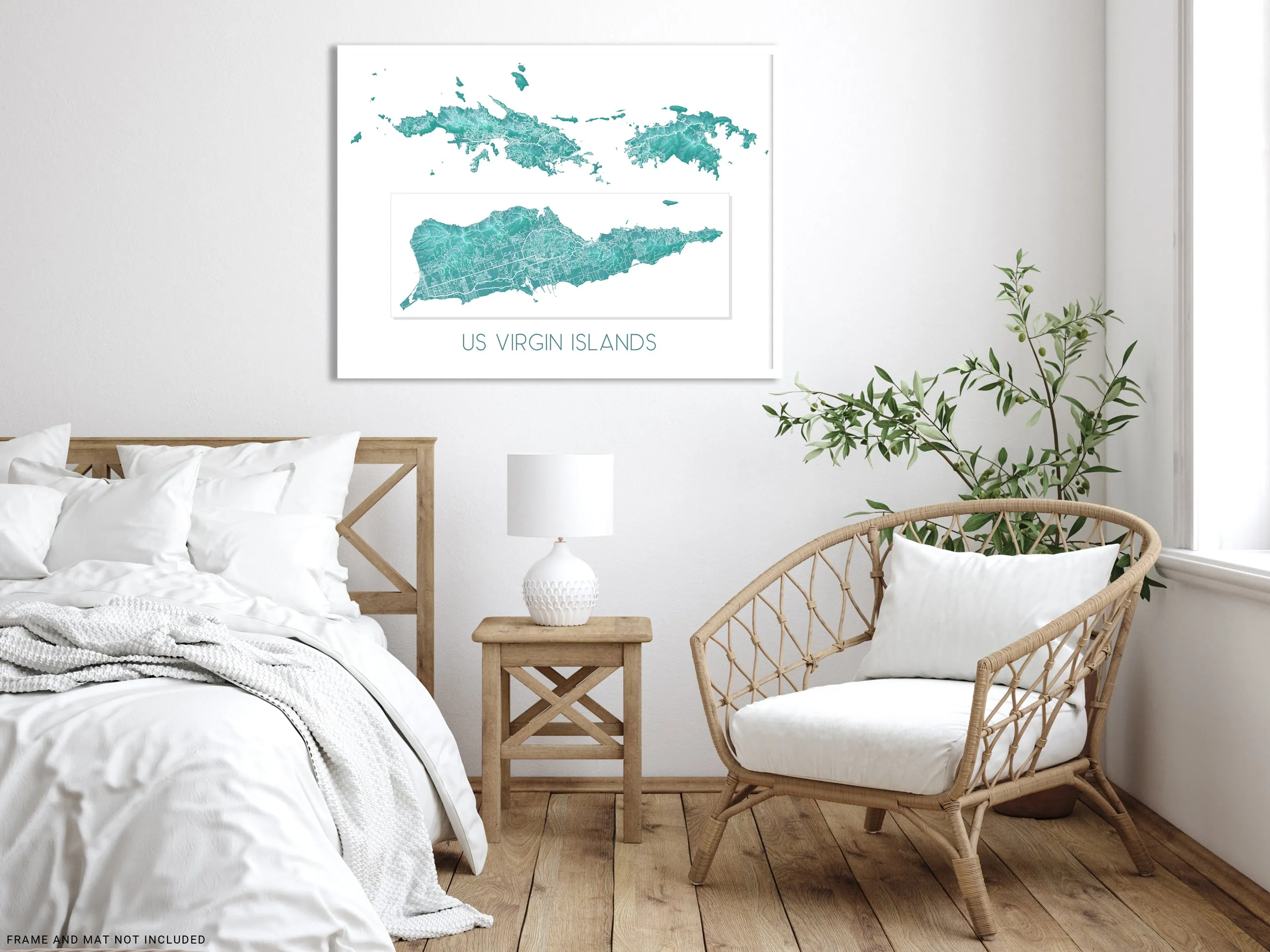US Virgin Islands Map, Turquoise USVI Maps, St John St Croix St Thomas