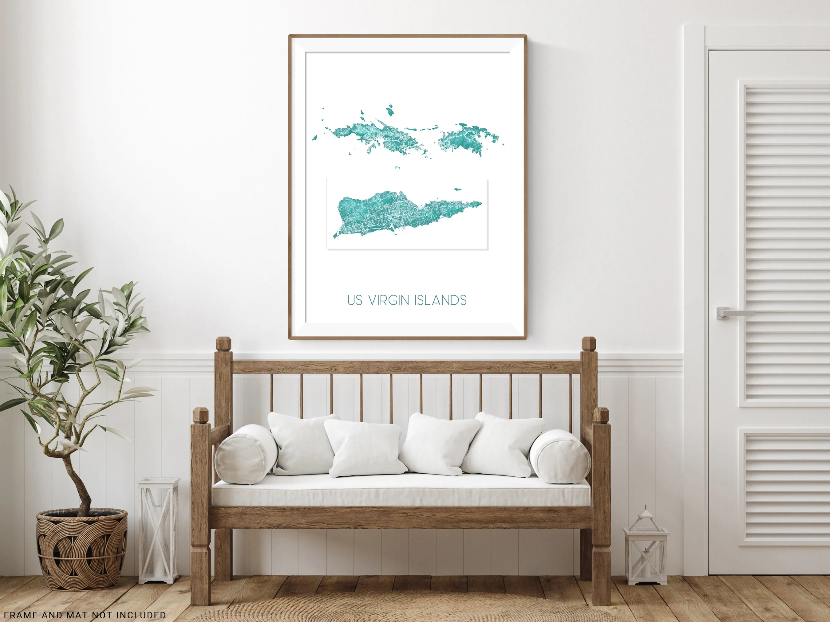 US Virgin Islands Map, Turquoise USVI Maps, St John St Croix St Thomas