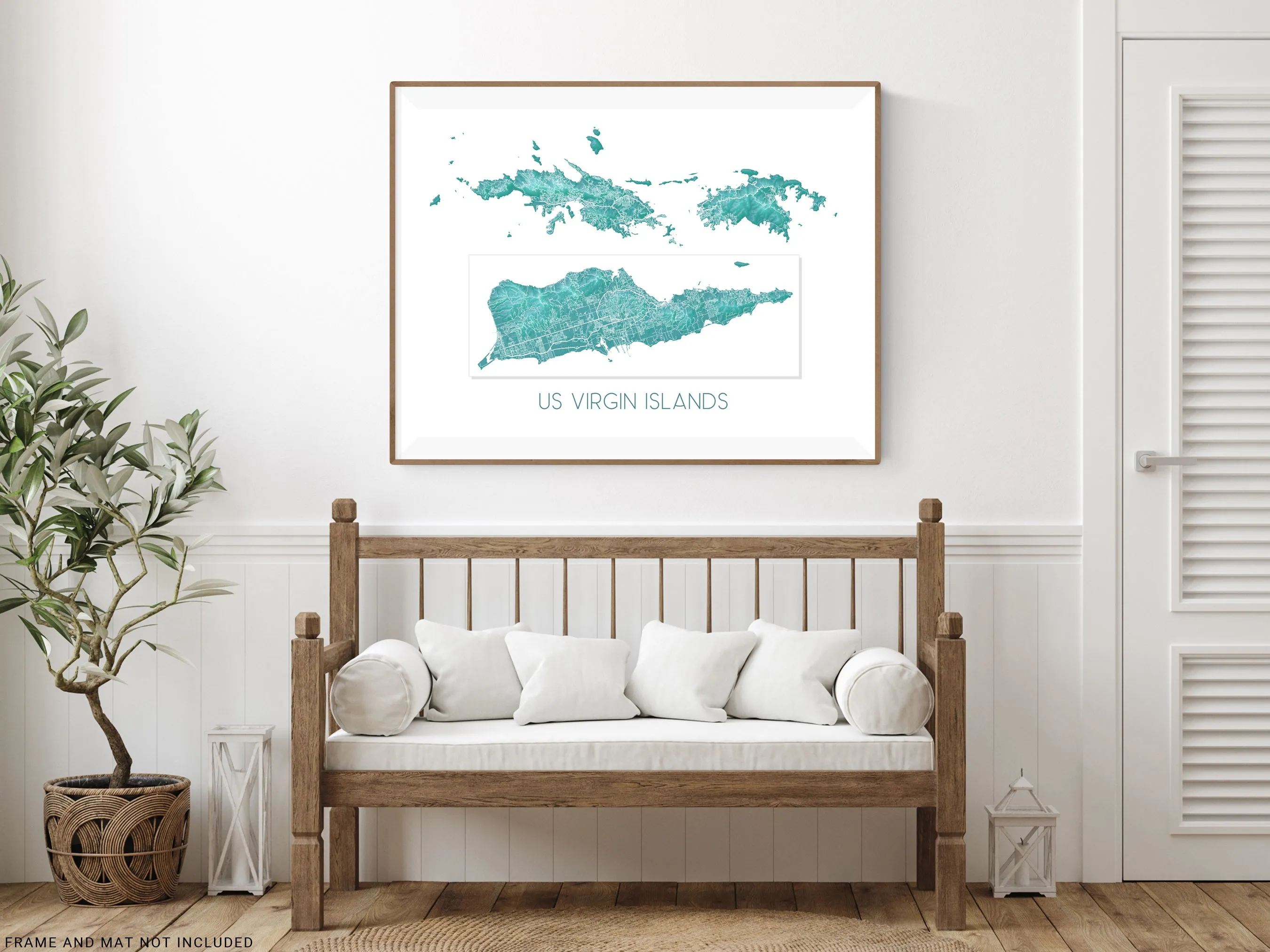 US Virgin Islands Map, Turquoise USVI Maps, St John St Croix St Thomas