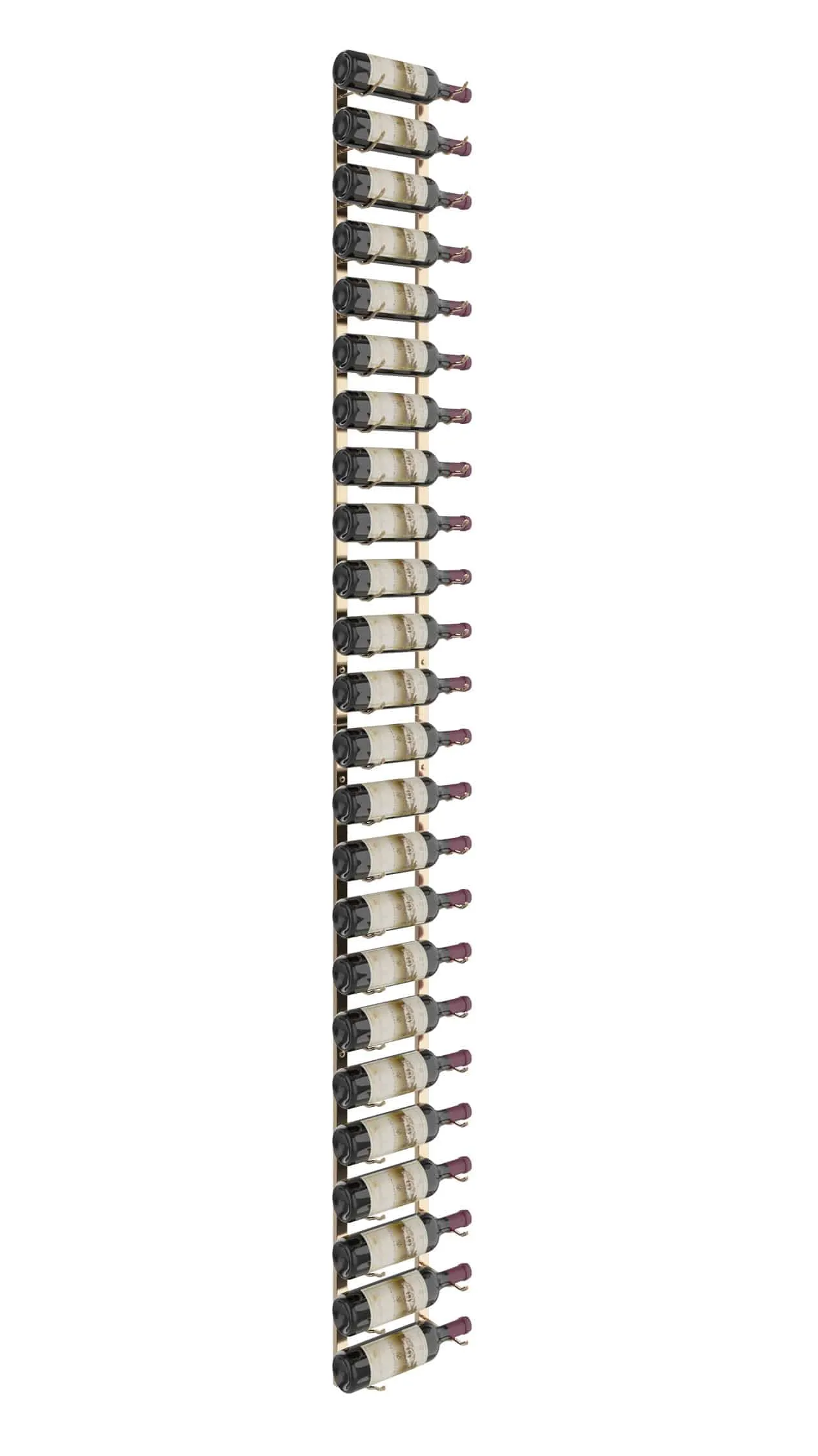 W Series Wine Rack 8 (modern wall mounted metal bottle storage)