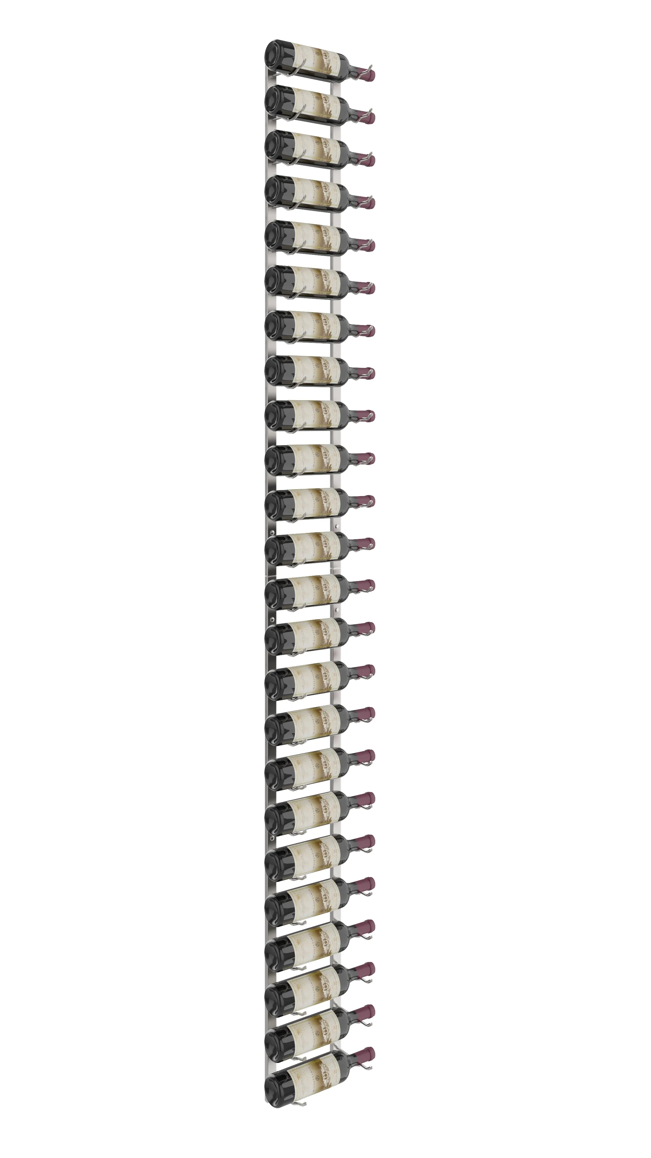 W Series Wine Rack 8 (modern wall mounted metal bottle storage)
