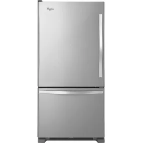Whirlpool 30-inch, 18.6 cu. ft. Bottom Freezer Refrigerator WRB329LFBM